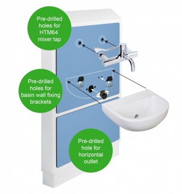 Medic Line Easy-Fit Half Height IPS Unit - Blue & White